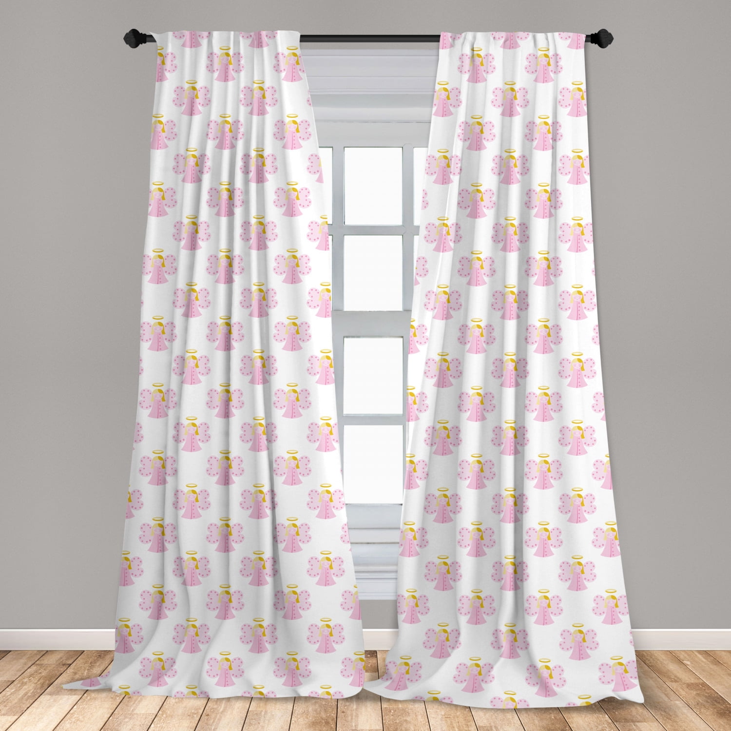 Angel Curtains 2 Panels Set