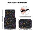 thumbnail image 5 of Pofeuu Lavender Flowers Print Car Foot Mat Set of 4 Pieces - All-Weather Full Set Floor Mats for Cars Trucks SUVs, 5 of 7