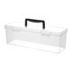 thumbnail image 1 of Caja de herramientas transparente a prueba de polvo para aparejos de pesca, reparación y pasatiempos. Negro 358 x 12 x 108 cm, 1 of 9