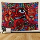 thumbnail image 1 of Tapices de pared hippie abstracto patrón retro para dormitorio 150x180 Feliz Sencillez, 1 of 5