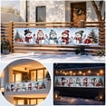 thumbnail image 5 of Christmas Yard Fence Banner Long Festive Decoration with Santa Reindeer for Outdoor Patio Railing Wall Holiday Decor, 5 of 7