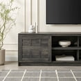 thumbnail image 2 of Walker Edison Modern 70" TV Stand with Storage Cabinets - Black Oak, 2 of 11