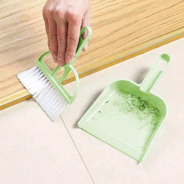 HOARBOEG Dustpan and Brush Set Handheld Dustpan and Brush Comfortable Grip Brush and Dustpan for Sofa Tabletop Bedroom Tent Cleaning for Cleaning Clearance