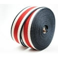 thumbnail image 3 of CRAFTME STUDIO Cotton Webbing Strap, Spiral Pattern Heavy Webbing for Bags, Sewing & Crafts (1.5 Inches x 5 Yards, Navy-Red-Ivory), 3 of 6