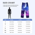 thumbnail image 4 of Kdxio Dreamy Colorful Starry Sky Pattern Men's Pajama Pants, Elastic Waist with Drawstring and Pockets, Comfortable Loungewear-Large, 4 of 6