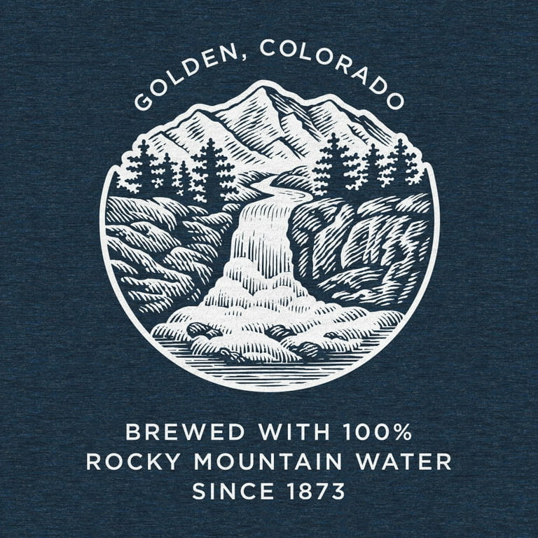 Vintage Coors Golden Colorado Rocky Mountain Coors Light Beer Label Gift  For Beer Lover Drinking Tees