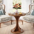thumbnail image 6 of Tribesigns Round End Side Table, Wood Small Sofa Chair Side Table for Living Room, 6 of 7