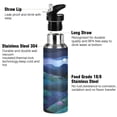 thumbnail image 3 of Full Moon over Mountains 600ml Double Walled Stainless Steel LeakProof Sports Bottle Thermo 8h, 3 of 9
