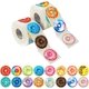 thumbnail image 1 of 2 piezas 1000 pegatinas de donas Decoración de fiesta Recompensa Estímulo del maestro Motivación Paquete grande 16 diseños con alambre perforado (cada uno de 3,8 cm de diámetro), 1 of 5