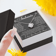 thumbnail image 2 of To My Soulmate Necklace - My Life, My Love & My Best Friend - Exquisite Soulmate Gift for Her - Perfect for Girlfriend's Birthday, Valentine's Love Knot Necklace Standard Box, 2 of 3