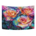 thumbnail image 4 of WOBOGO Dyeing Rose Tapestry 60×51in Home Living Room Bedroom Wall Hanging Ornaments, 4 of 10