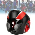 thumbnail image 4 of Cascos de boxeo Muay Thai Sanda Karate Taekwondo Protector de cabeza de entrenamiento Protector de equipo M (rojo), 4 of 8