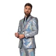 thumbnail image 4 of OppoSuits Men's Party Suit Size 50 Discoballer Long Sleeve Jacket & Tie & Pants, 4 of 6