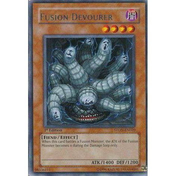 YuGiOh Strike of Neos Rare Fusion Devourer STON-EN020