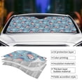 thumbnail image 5 of Bingfone Independence With Gnome Car Windshield Sun Shade Protector Keep Your Vehicle Cool Sun Shield Visor Cover Foldable-Medium, 5 of 9