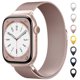 thumbnail image 1 of Correa de reloj OULUOQI de malla de acero inoxidable Apple 38-49 mm, 1 of 7