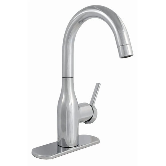 Phoenix Faucet PF231310 Used For Bar/Lavatory; Optional 4 Inch Deck Plate; Slimline 11 Inch Height Hi-Arc Spout; Single Lever Handle; Chrome; 1 Hole Application; Ceramic Disc Valve