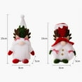 thumbnail image 6 of Hadanceo Christmas Gnome Ornament Antler Bow Small Bell Long Beard Braids Cute Faceless Doll Home Party Decoration, 6 of 8