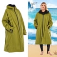 thumbnail image 3 of Albornoz Surf Cambiador Abrigo Natación Chaqueta L Talla Gris Talla Azul Talla Verde SM SunniMix Cambio de chaqueta de robo, 3 of 8