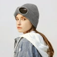 thumbnail image 3 of Brimless Hat With Goggles For Men And Women Winter Hat Neutral Solid Color Knitted Hat Ear Protection Beanie Caps, 3 of 10