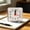 White, variant on Minimalist Alarm Clock Battery Operated, Silent Non-Ticking Analog Desk Clock for Dorm Bedroom, Compact Portable Table Clock Easy to Read Numbers for Wake Up On Time, Green