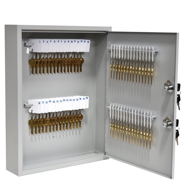 Armario para llaves BankSupplies STEELMASTER, 60 llaves, doble cierre