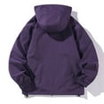 thumbnail image 3 of WREESH Fashion Winter Jacket Men'S Casual Loose Fitting Long Sleeved Zippered Hooded Jacket Purple, 3 of 7
