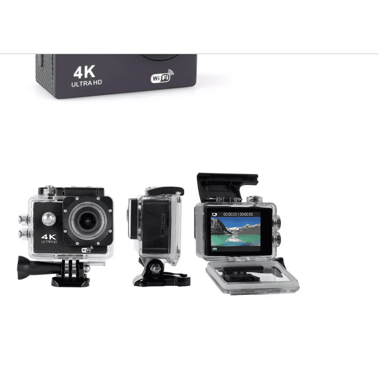 Action Cam 4K Underwater Camera 20MP 50FPS Wi-Fi 40M with IPS Touch Screen  2 Inch Ultra HD 170° Wide Angle Remote Control 2 Rechargeable Batteries  Accessory Set: : Electronics & Photo
