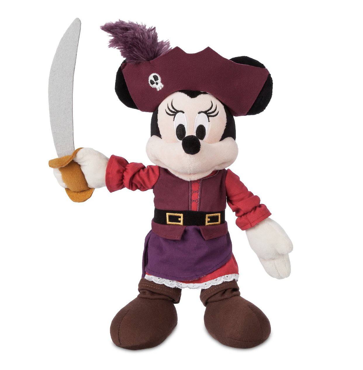 Disney Parks Mickey & Minnie Mouse Pirates Of The Caribbean Plush Doll Set NWT