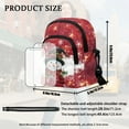 thumbnail image 7 of Xixirimido Small Sling Bag for Women Crossbody Bags with Adjustable Strap Cell Phone Purse Fanny Pack Chest Bag for Travel Hiking, Christmas Theme Snowman - Red, 7 of 7