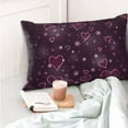 thumbnail image 5 of KLL Snowflakes and Hearts Pillow Covers Envelope Closure,Super Soft and Cozy Fuzzy Fleece Pillow Case Cover 20"x30", 5 of 7