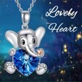 thumbnail image 2 of YUEHAO Necklaces & Pendants Elephant Personalise Love Heart Necklace For Women Necklace Necklace Memorial Pendant Jewelry Gift, 2 of 8