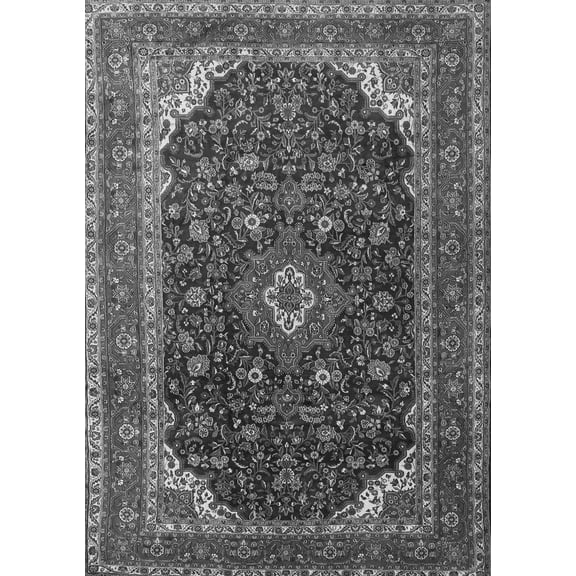 Ahgly Company Indoor Rectangle Persian Gray Traditional Area Rugs, 2' x 5'