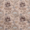 thumbnail image 1 of oneOone Cotton Poplin Twill Brown Fabric Jacobean Floral Diy Clothing Quilting Fabric Print Fabric By Yard 56 Inch Wide, 1 of 4