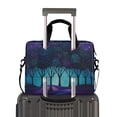 thumbnail image 2 of FORMRS 16" Laptop Bag Carrying Sleeve Case with Handle Travel Shoulder Briefcase, Purple Moonlight Forest, 2 of 8