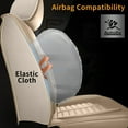 thumbnail image 2 of Jiamaoxin Car Seat Covers Fit for Jeep Renegade 2015-2025: 2PCS Front Seat Cover Waterproof Leather Vehicle Seat Cushion(2 Seats, Beige), 2 of 9