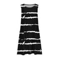 thumbnail image 5 of LVHAOGJOB Robes en Coton et Lin pour Femmes Été Longue Robe Midi avec Poches Col Rond Sans Manches Robe d'Été Mujeres Couleur Unie, 5 of 5