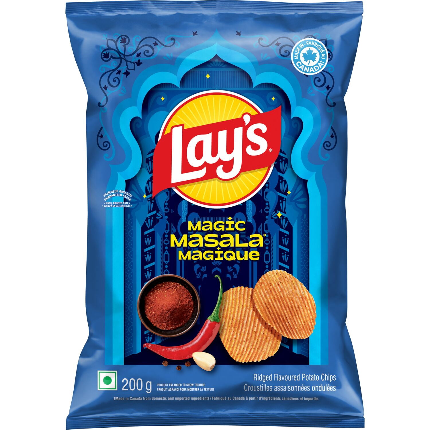 Lay’s croustilles assaisonnées ondulées Masala magique