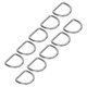 thumbnail image 2 of Anillos en D de acero inoxidable 316, soldados y sin costuras, ideales para equipos de kayak y tablas de surf, paquete de 10, 6 mm, 45 x 37 x 6 mm/1,8 x 1,5 x 0,2 pulgadas, 2 of 8