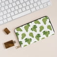 thumbnail image 6 of Leather Thin Slim Wallets for Women Men - Funny Grape Teal Clutch Card Wallet for Women Men with Zipper, 6 of 7