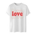 thumbnail image 4 of PNTUTB Men's Fashion Valentine's Day Themed Prints Short Sleeve Casual Loose Comfortable Crew Neck T-shirt, 4 of 6