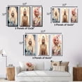 thumbnail image 4 of Designart "Art Nouveau Glamour Vintage Portrait of a Young Woman III" Fashion Woman Framed Wall Art Set Of 3 - Blue Glam Frame Gallery Wall Set For Home Decor, 4 of 6