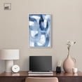 thumbnail image 3 of Fading Blue Mist I Canvas Print Modern Blue Wall Art by Art Remedy, White Frame, 16 x 24, 3 of 7