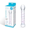 thumbnail image 6 of Glas Spiral 7.5" Staircase Full Tip Glass G-Spot Dildo, Clear, 6 of 7