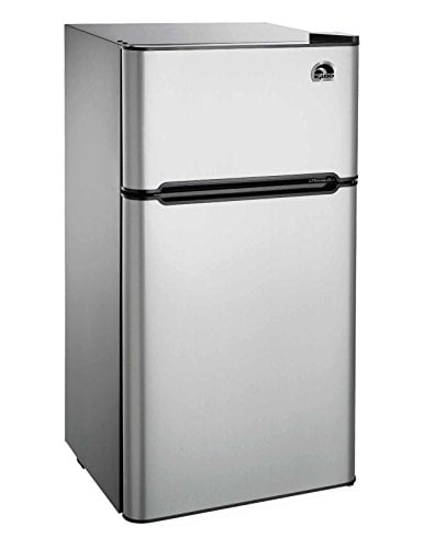 Igloo 4 5 Cu Ft Two Door Refrigerator Stainless Steel Walmart Com Walmart Com