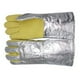 thumbnail image 4 of Guantes resistentes al calor Tela tejida densa de aramida Guantes de soldadura con parte posterior de papel de aluminio con aislamiento de 500 grados para metalurgia Fabricación de hierro y, 4 of 10