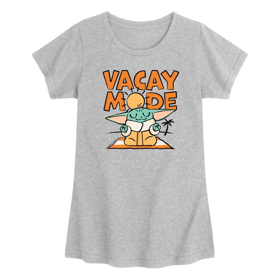 Star Wars - Vacay Mode Grogu - Toddler Girls Fitted Short Sleeve T-Shirt