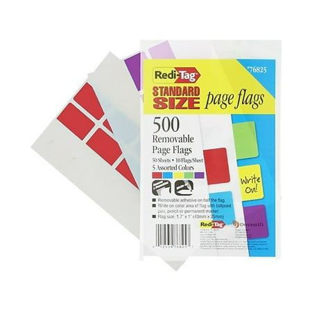 UPC: 0012534768257 | Redi-Tag Page Markers Assorted Colors 1 Wide 76825