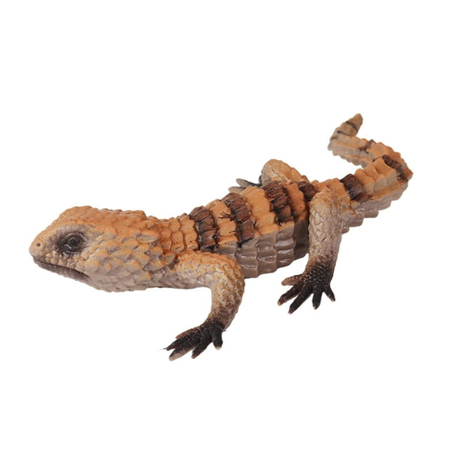 Mini figuras de lagarto, modelo para decoración del hogar, adornos para tartas, juguete educativo pintado a mano Tipo D