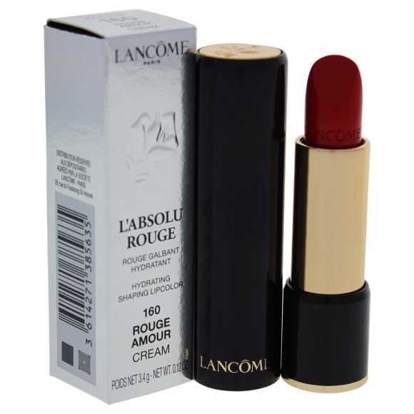 LAbsolu Rouge Hydrating Shaping Lipcolor - # 160 Rouge Amour - Cream by Lancome for Women - 0.12 oz